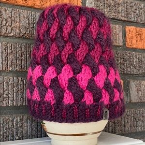 The North Face Plum and pink beannie